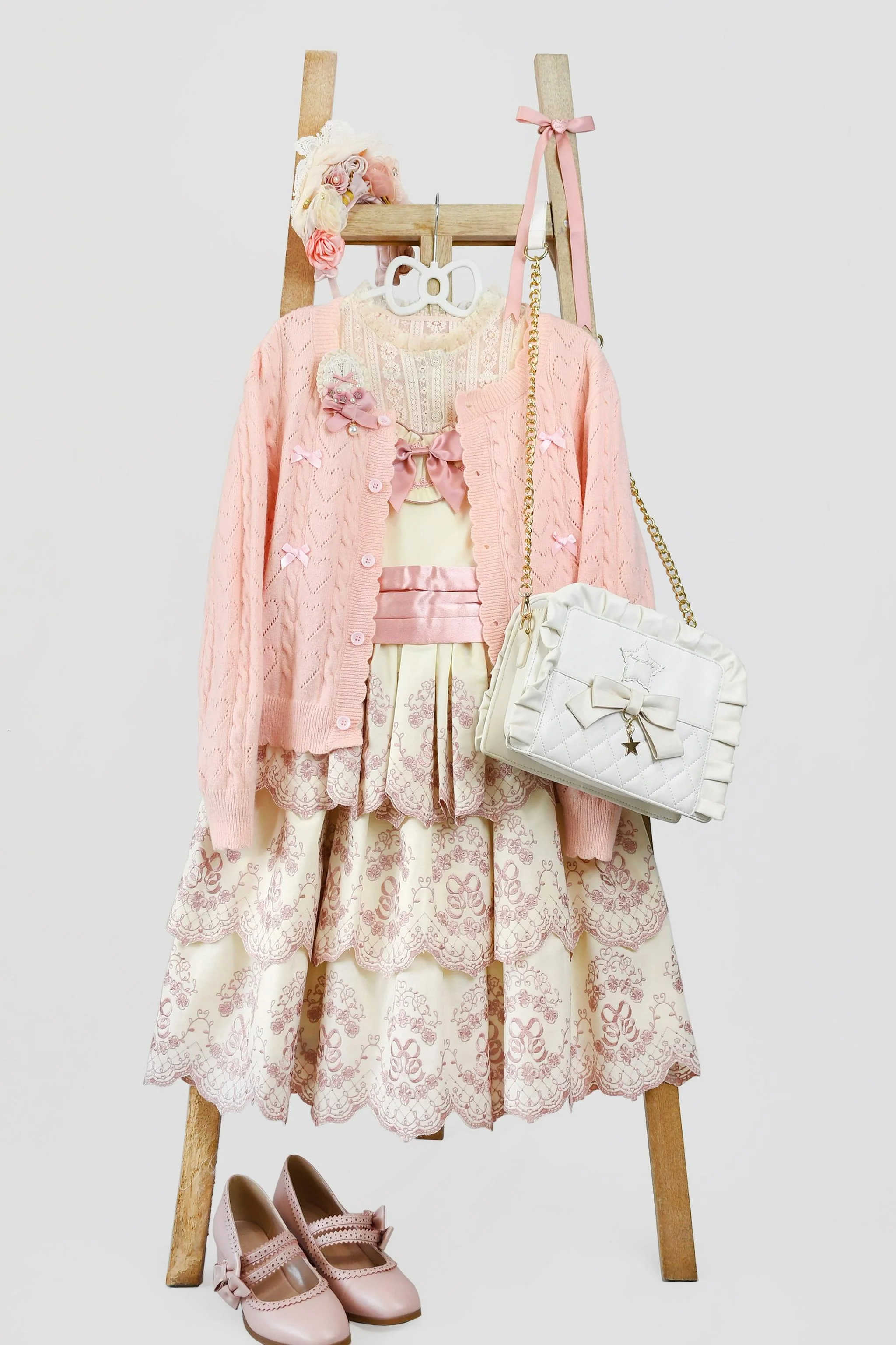 Hollow Out Long Sleeve Lolita Cardigan Multicolors - Image 32