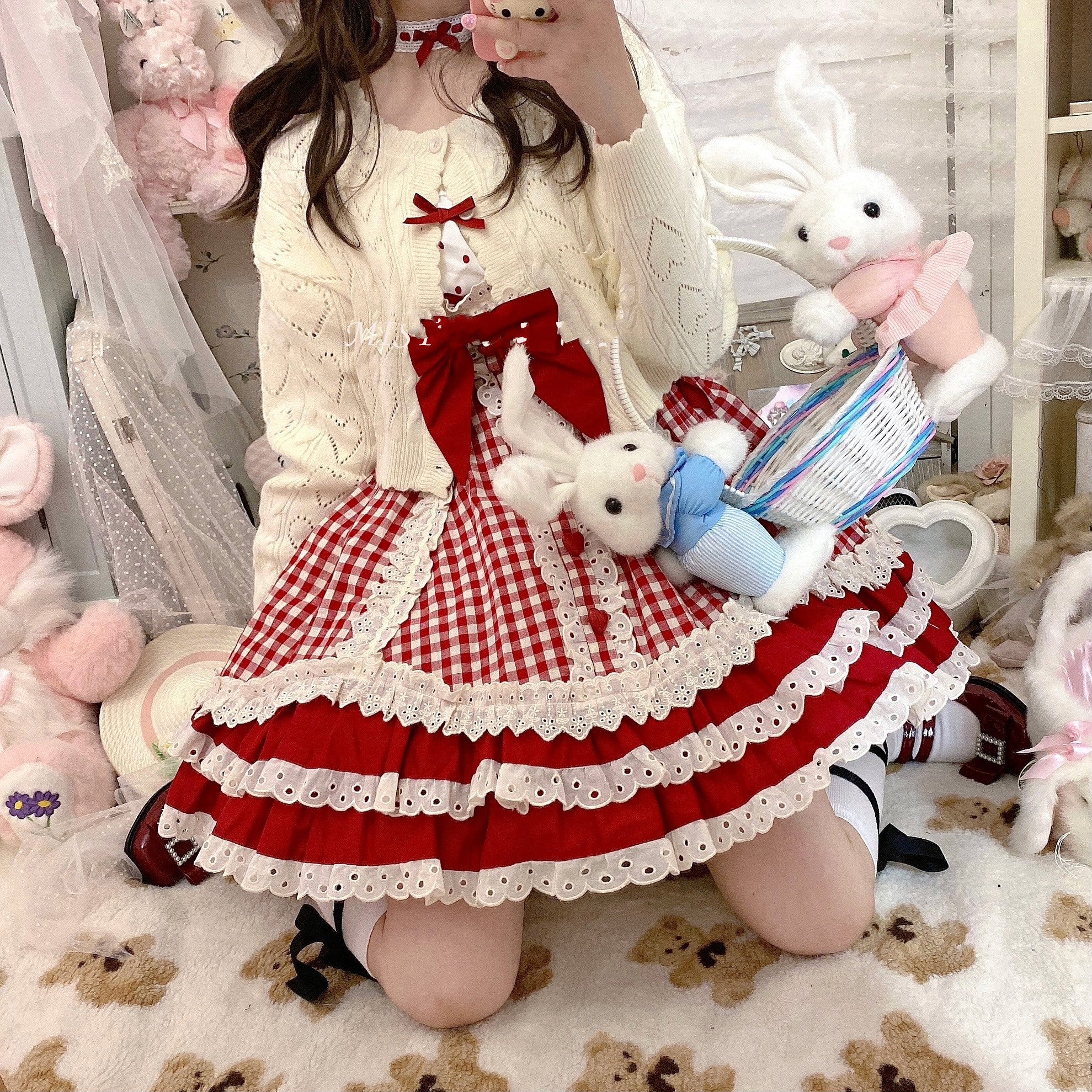 Hollow Out Long Sleeve Lolita Cardigan Multicolors - Image 37
