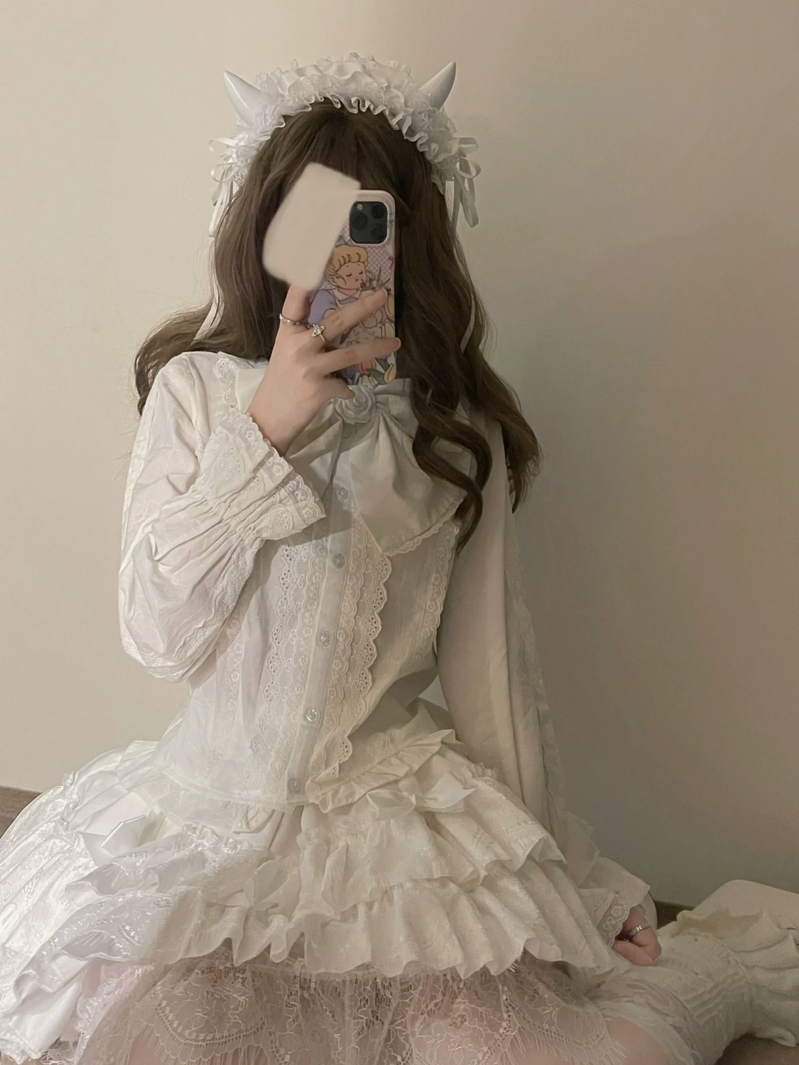 Lily - Kawaii Lolita Blouse Soft Girl Bubble Puff Sleeve - Image 5