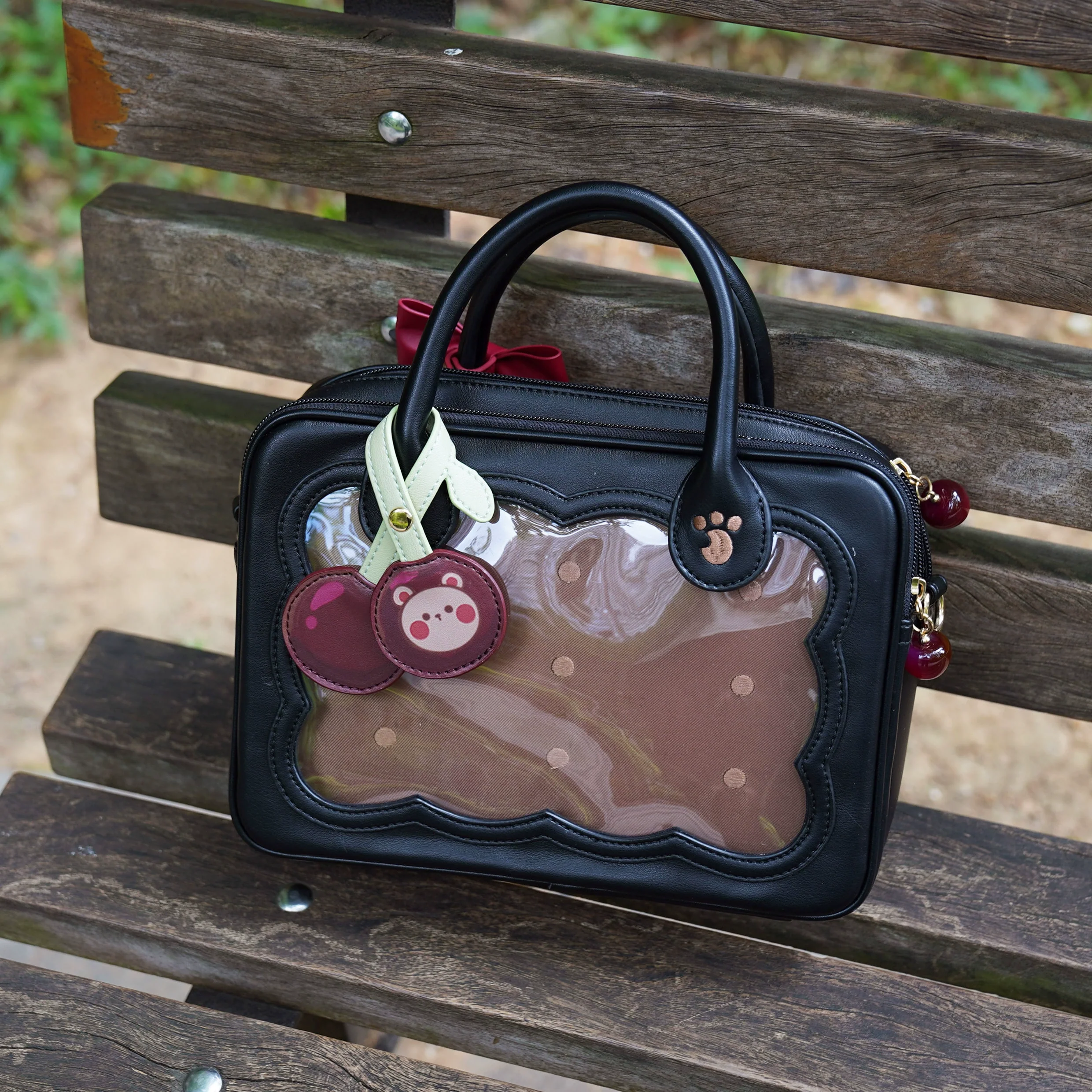 Morning Glory - Kawaii Lolita Bag Cherry Biscuit Shoulder Crossbody Handbag - Image 11
