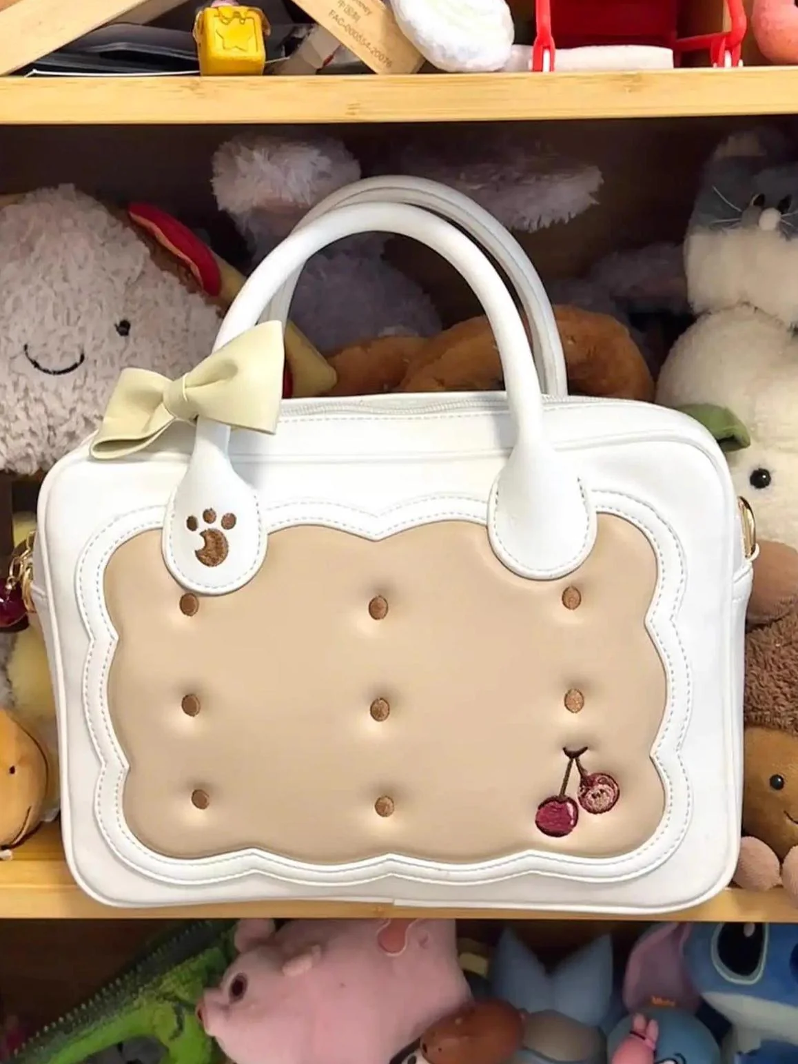 Morning Glory - Kawaii Lolita Bag Cherry Biscuit Shoulder Crossbody Handbag - Image 20