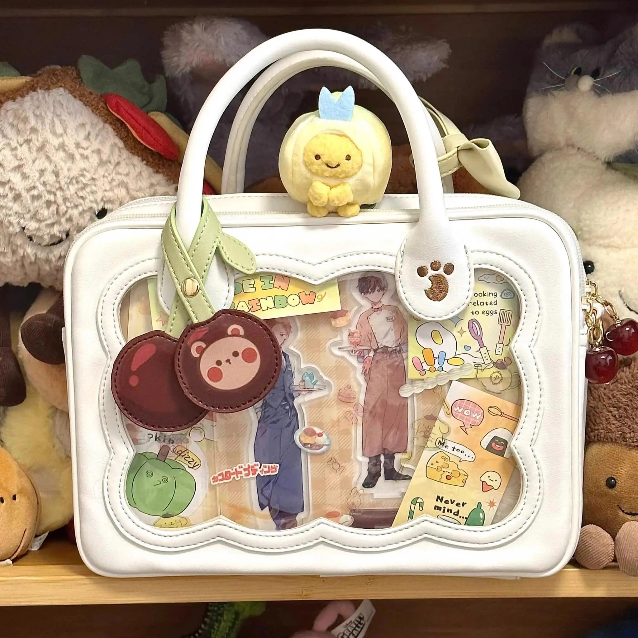 Morning Glory - Kawaii Lolita Bag Cherry Biscuit Shoulder Crossbody Handbag - Image 22