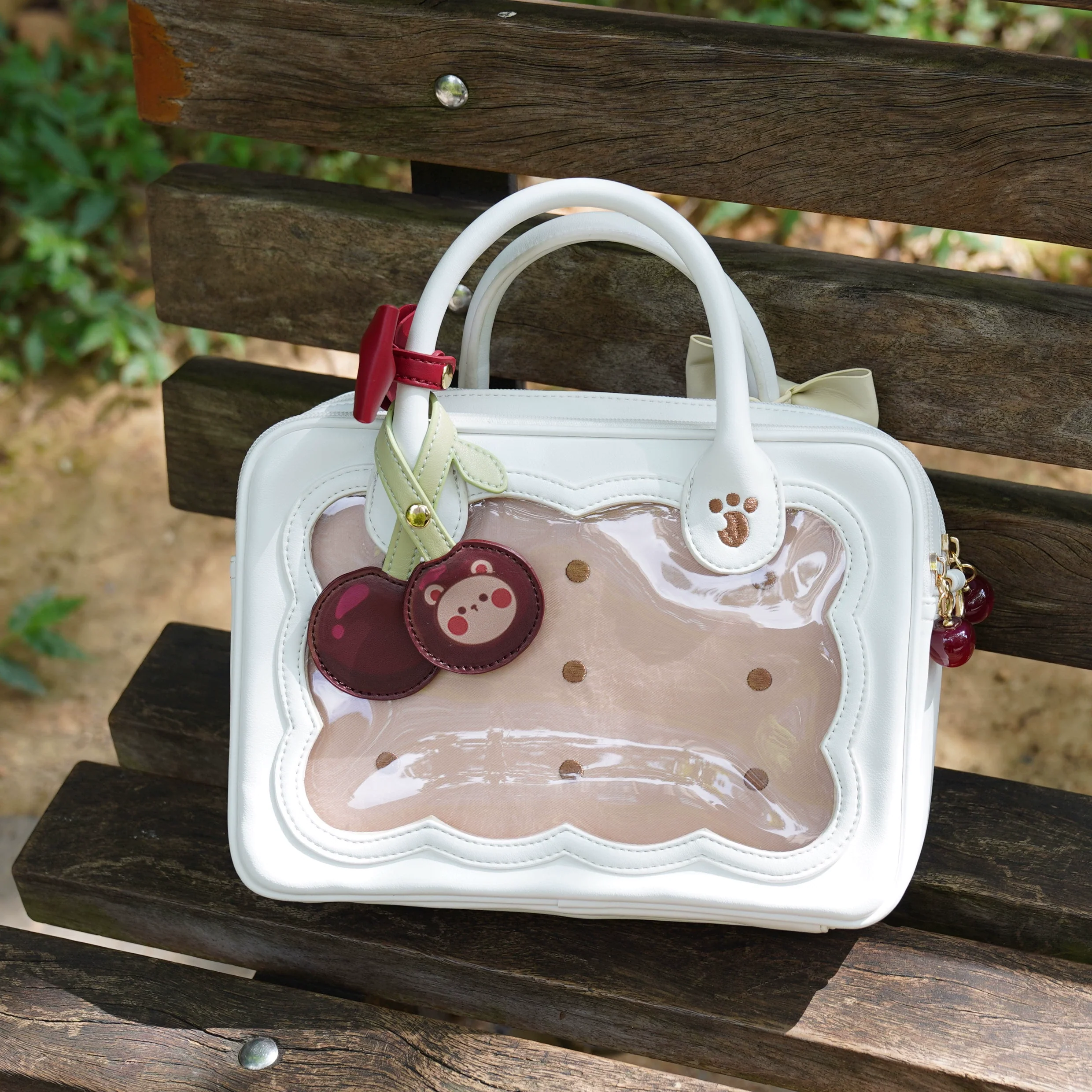 Morning Glory - Kawaii Lolita Bag Cherry Biscuit Shoulder Crossbody Handbag - Image 24