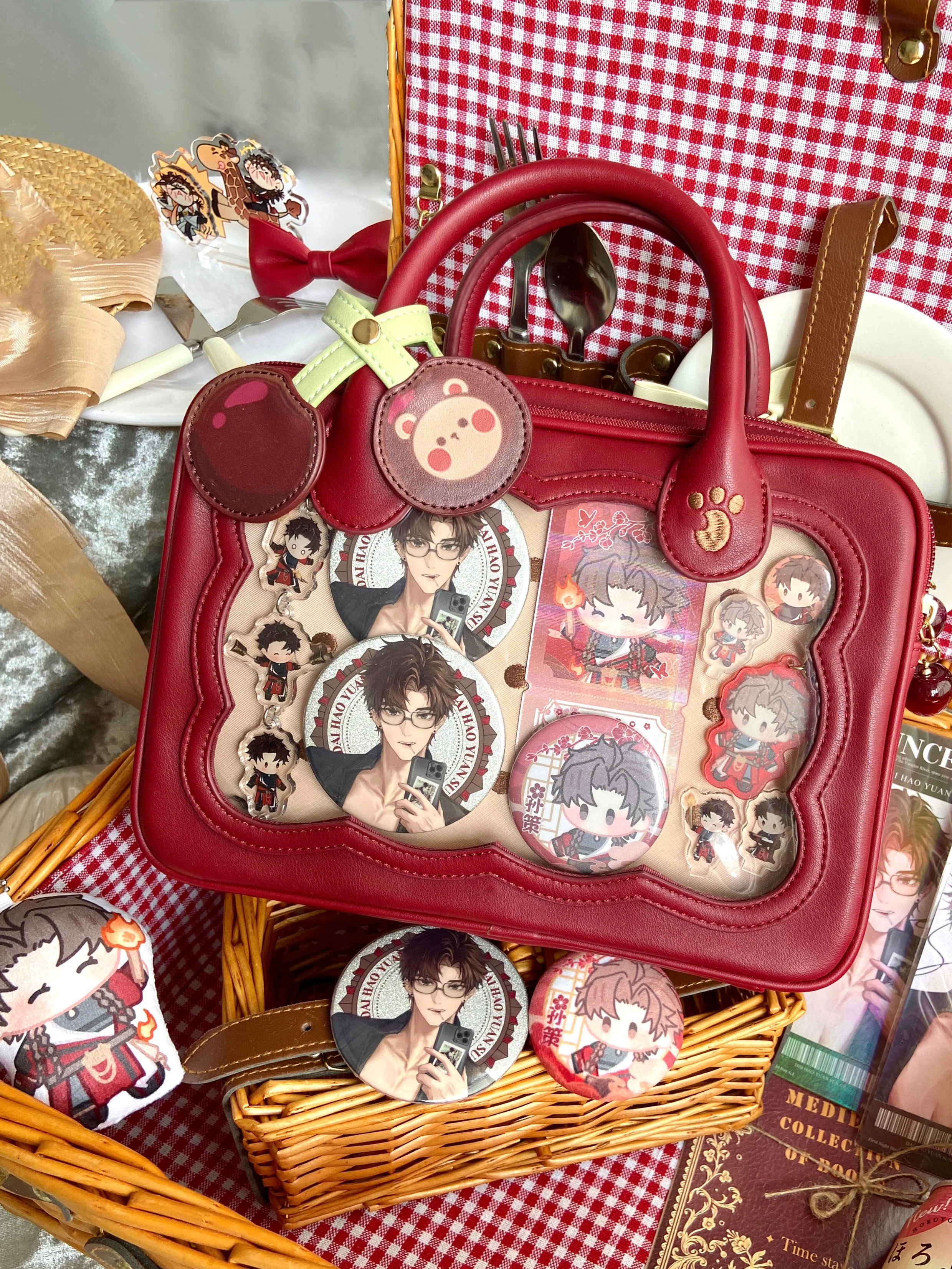 Morning Glory - Kawaii Lolita Bag Cherry Biscuit Shoulder Crossbody Handbag - Image 26