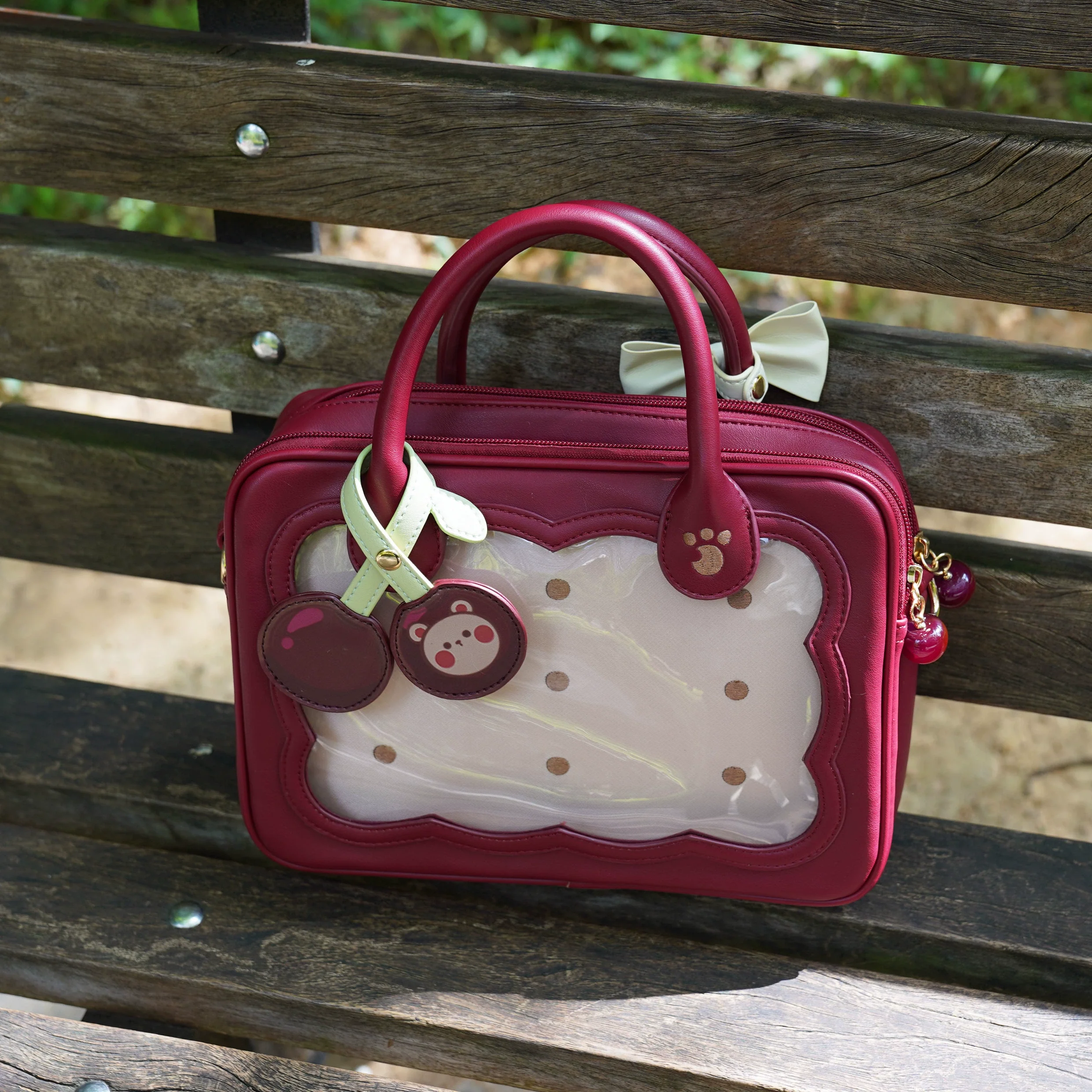 Morning Glory - Kawaii Lolita Bag Cherry Biscuit Shoulder Crossbody Handbag - Image 30