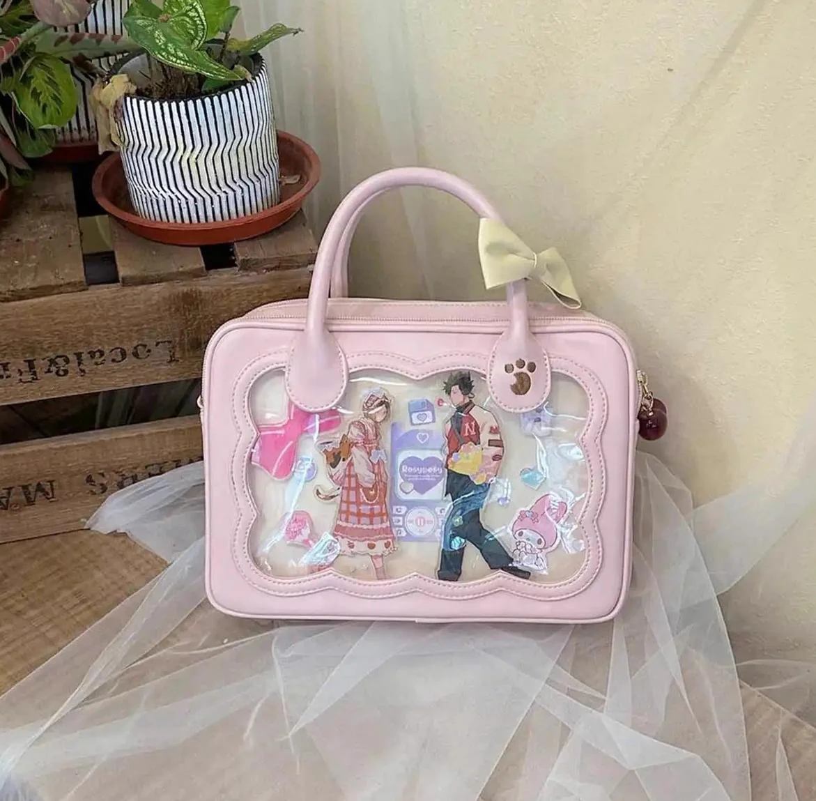 Morning Glory - Kawaii Lolita Bag Cherry Biscuit Shoulder Crossbody Handbag - Image 33