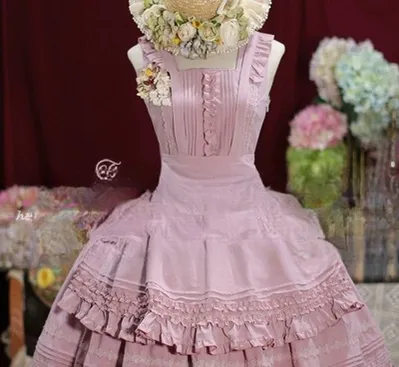 Nocturne Reminiscence - Elegant Lolita JSK Dress Multi-Wear Apron Dress Set - Image 12