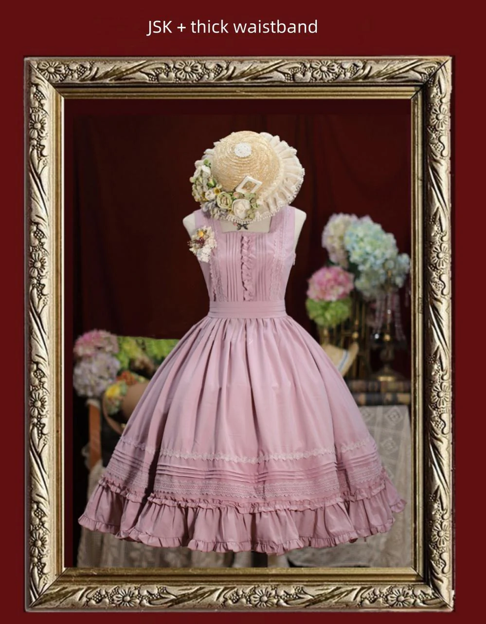 Nocturne Reminiscence - Elegant Lolita JSK Dress Multi-Wear Apron Dress Set - Image 13