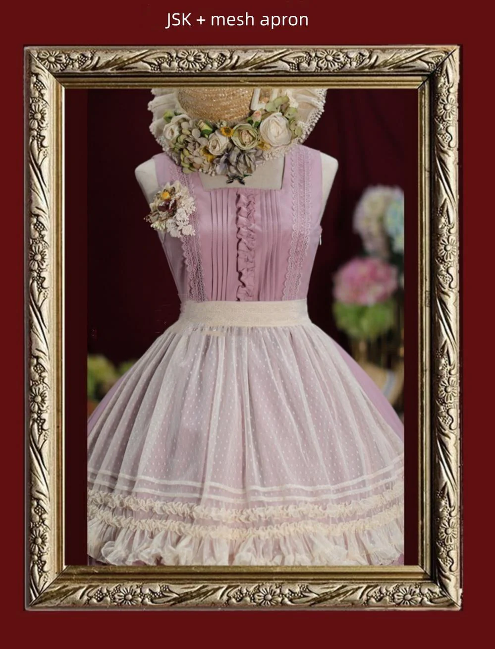 Nocturne Reminiscence - Elegant Lolita JSK Dress Multi-Wear Apron Dress Set - Image 15