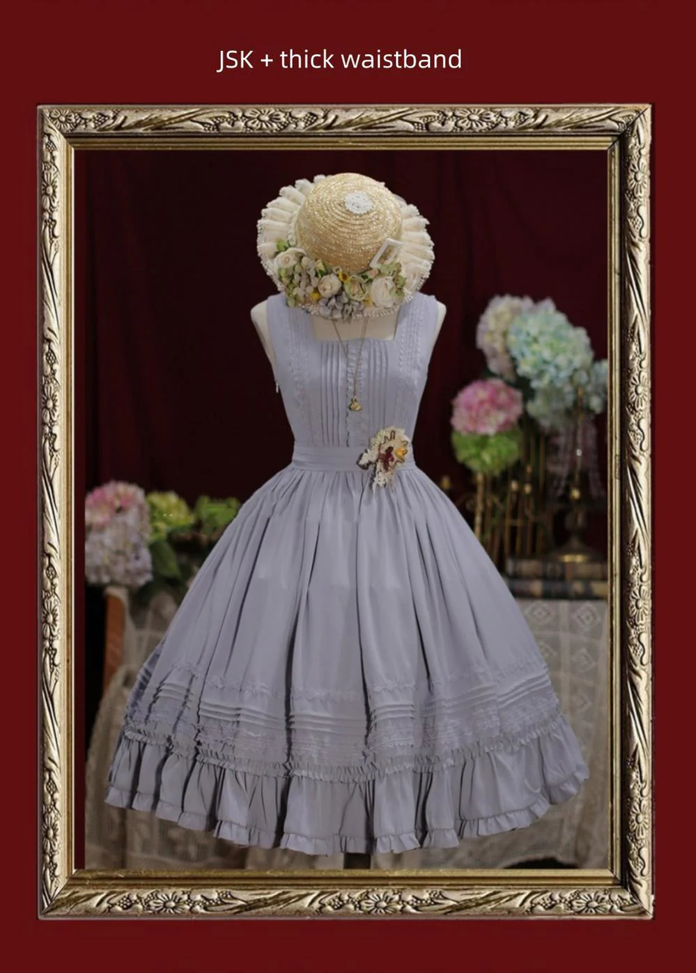 Nocturne Reminiscence - Elegant Lolita JSK Dress Multi-Wear Apron Dress Set - Image 29