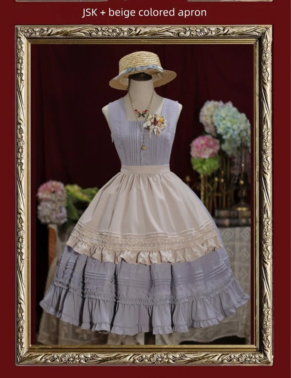 Nocturne Reminiscence - Elegant Lolita JSK Dress Multi-Wear Apron Dress Set - Image 31