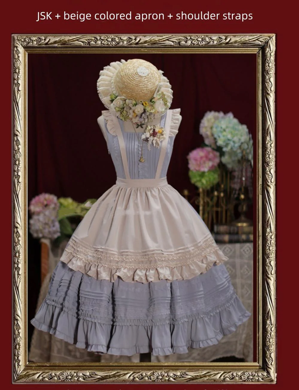 Nocturne Reminiscence - Elegant Lolita JSK Dress Multi-Wear Apron Dress Set - Image 33