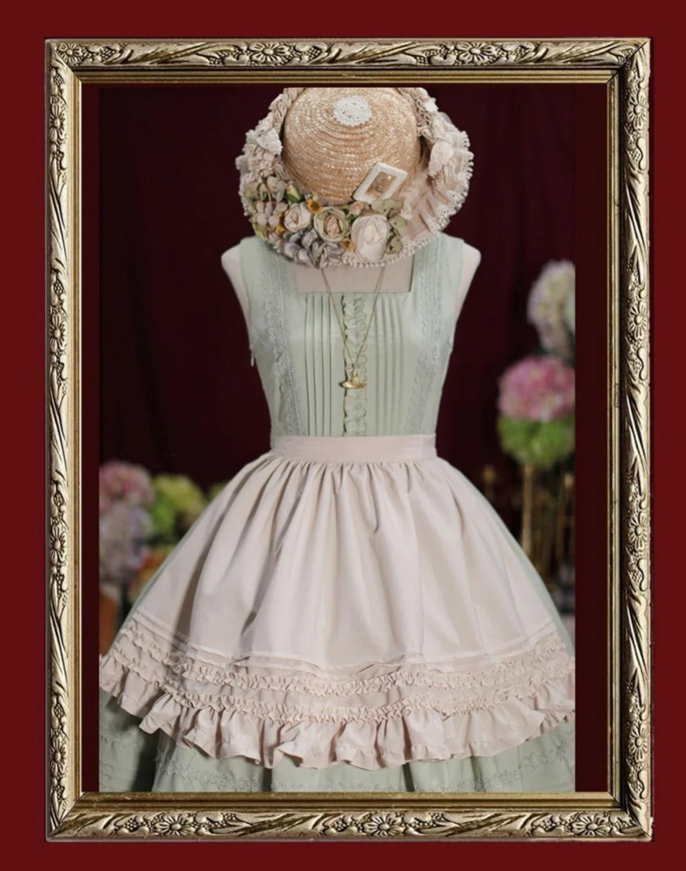 Nocturne Reminiscence - Elegant Lolita JSK Dress Multi-Wear Apron Dress Set - Image 37