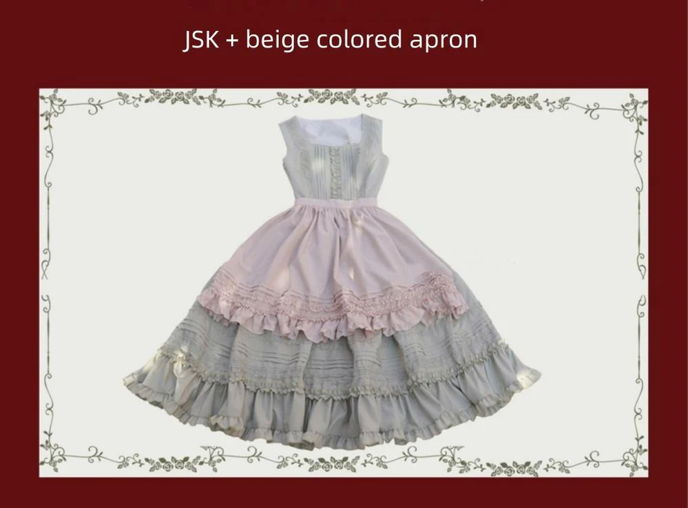 Nocturne Reminiscence - Elegant Lolita JSK Dress Multi-Wear Apron Dress Set - Image 38