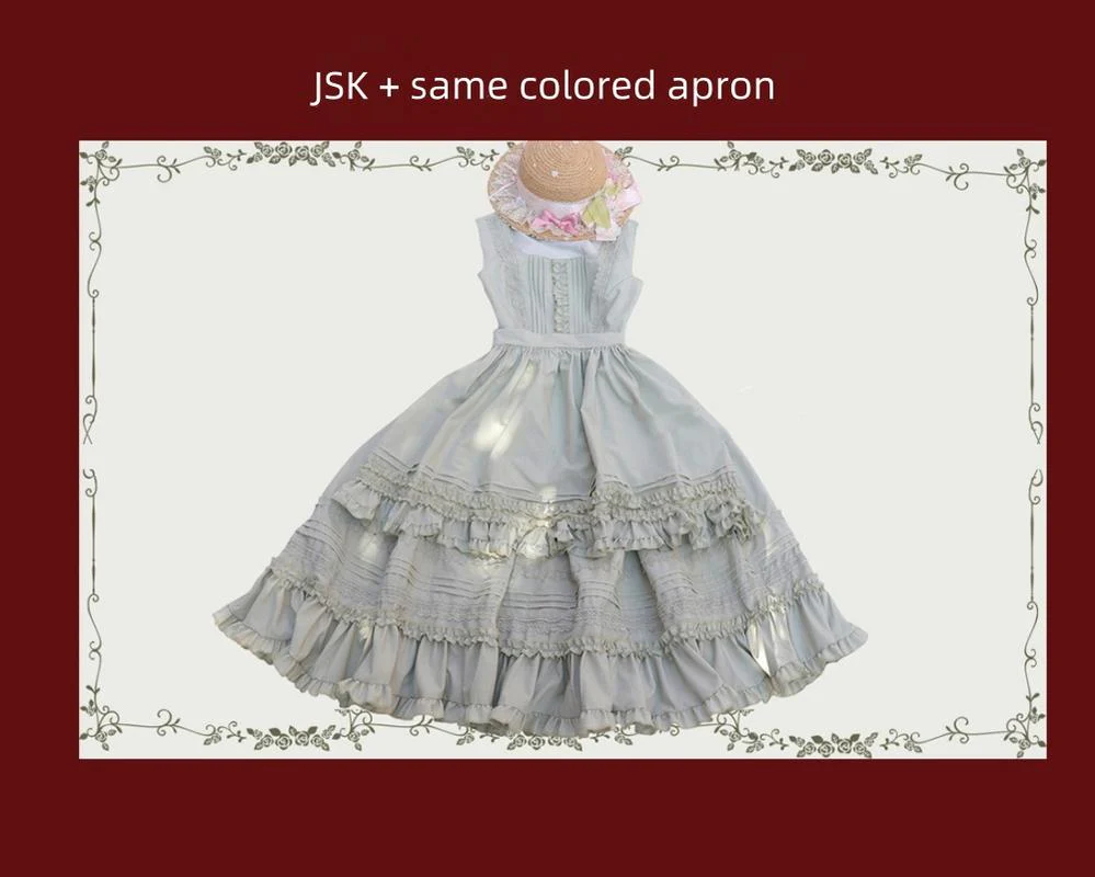 Nocturne Reminiscence - Elegant Lolita JSK Dress Multi-Wear Apron Dress Set - Image 39