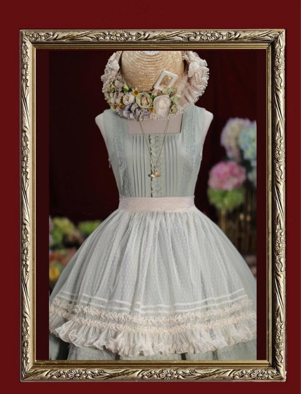 Nocturne Reminiscence - Elegant Lolita JSK Dress Multi-Wear Apron Dress Set - Image 40