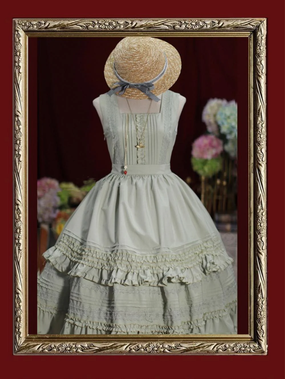 Nocturne Reminiscence - Elegant Lolita JSK Dress Multi-Wear Apron Dress Set - Image 41
