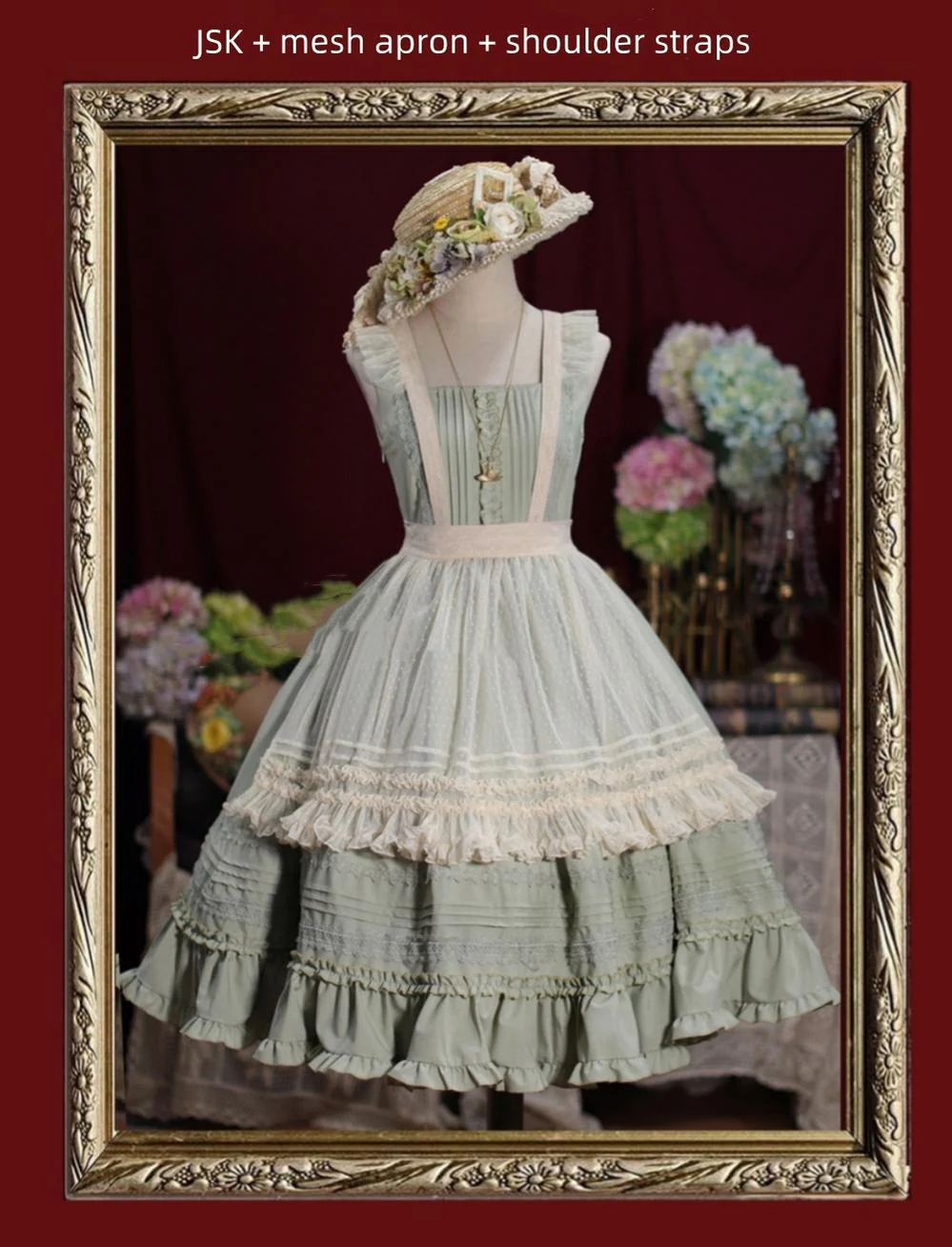 Nocturne Reminiscence - Elegant Lolita JSK Dress Multi-Wear Apron Dress Set - Image 42