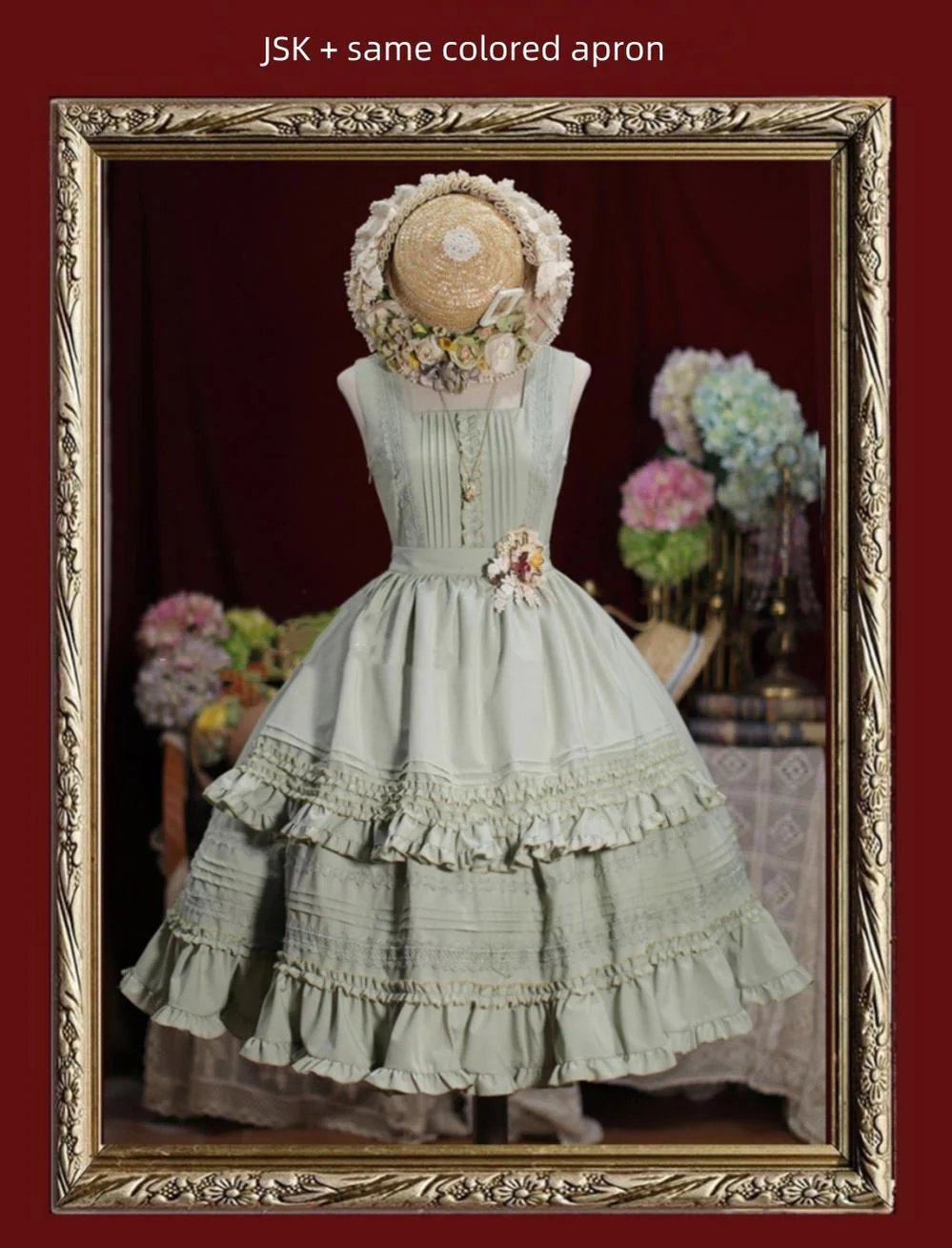 Nocturne Reminiscence - Elegant Lolita JSK Dress Multi-Wear Apron Dress Set - Image 44