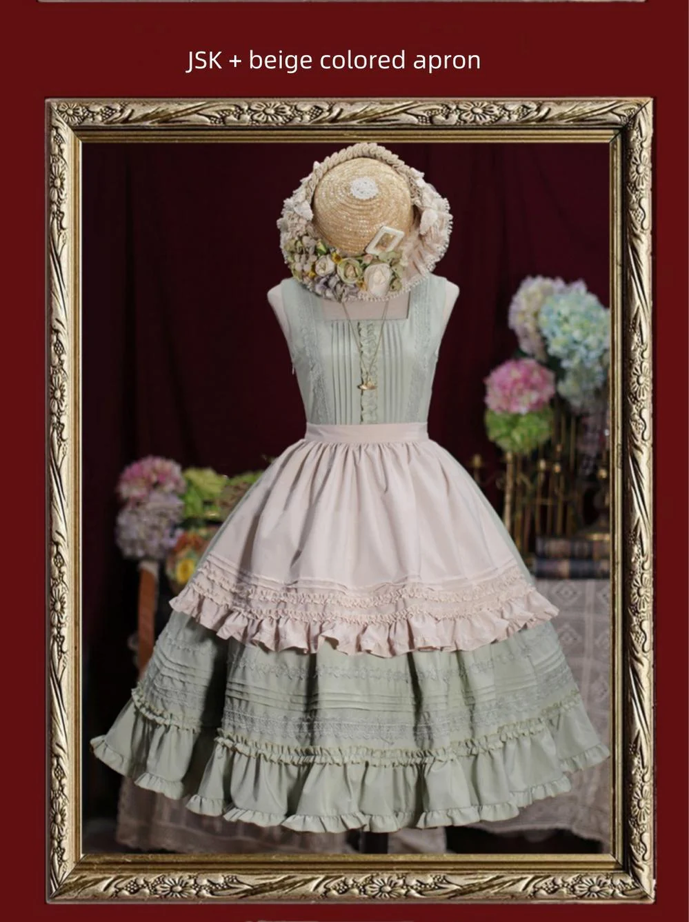 Nocturne Reminiscence - Elegant Lolita JSK Dress Multi-Wear Apron Dress Set - Image 45