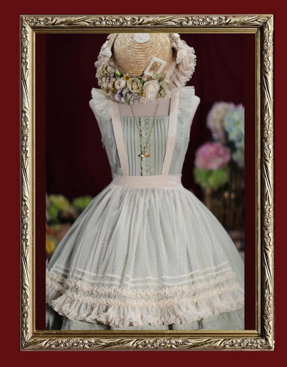 Nocturne Reminiscence - Elegant Lolita JSK Dress Multi-Wear Apron Dress Set - Image 46
