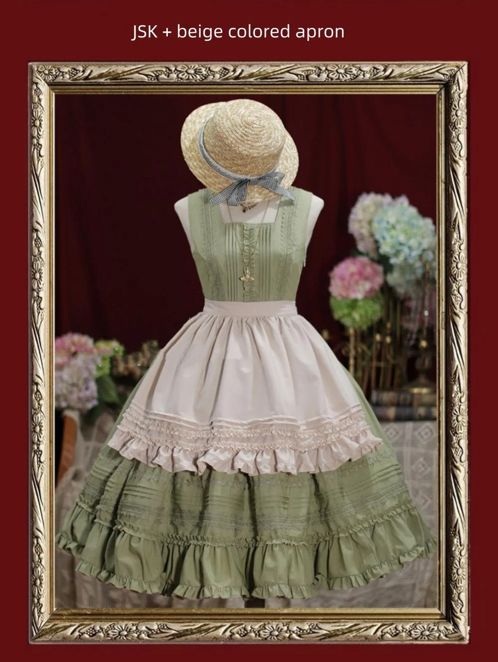 Nocturne Reminiscence - Elegant Lolita JSK Dress Multi-Wear Apron Dress Set - Image 48