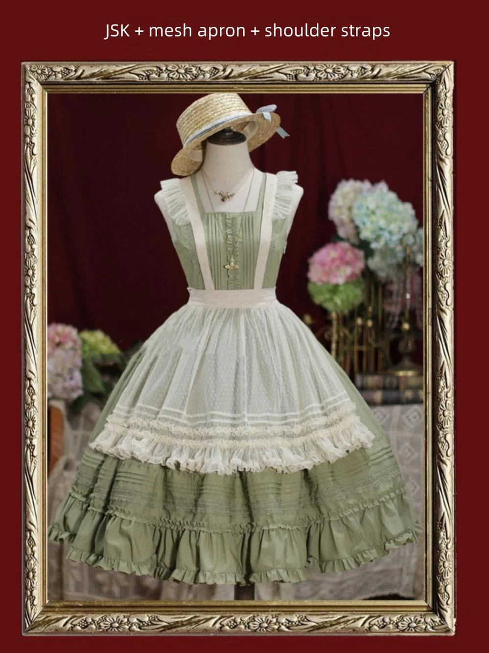 Nocturne Reminiscence - Elegant Lolita JSK Dress Multi-Wear Apron Dress Set - Image 51