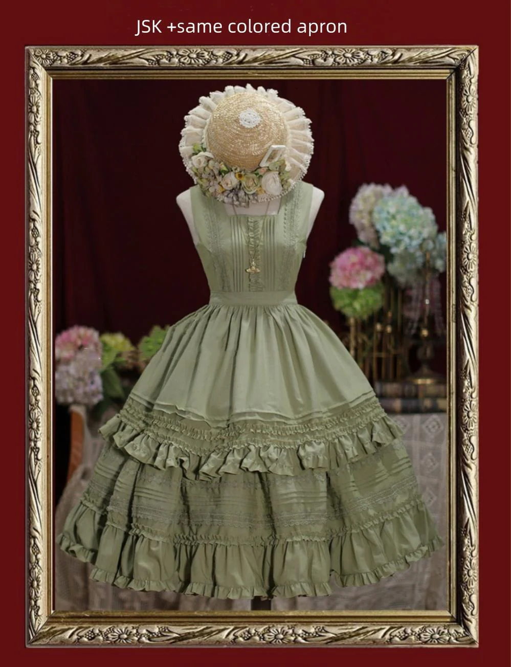 Nocturne Reminiscence - Elegant Lolita JSK Dress Multi-Wear Apron Dress Set - Image 53