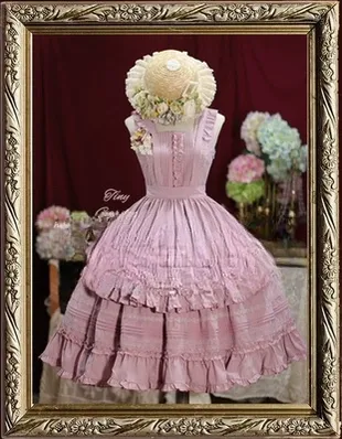 Nocturne Reminiscence - Elegant Lolita JSK Dress Multi-Wear Apron Dress Set - Image 7