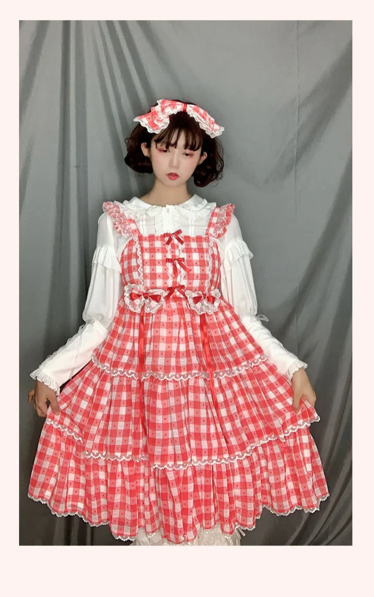Plus Size Lolita Shirt Mutton Sleeve Lace Blouse - Image 3