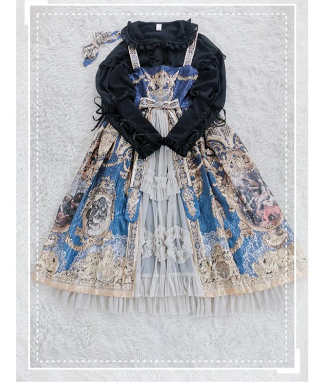 Plus Size Lolita Shirt Mutton Sleeve Lace Blouse - Image 9