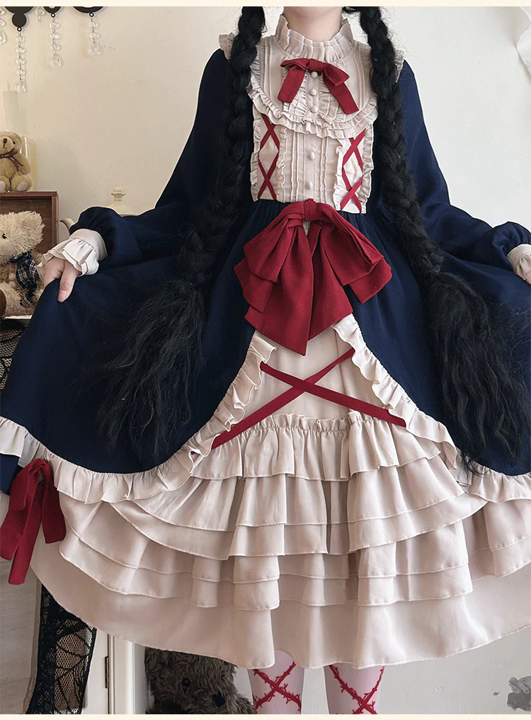 Halloween Plus Size Lolita OP Dress - Image 5
