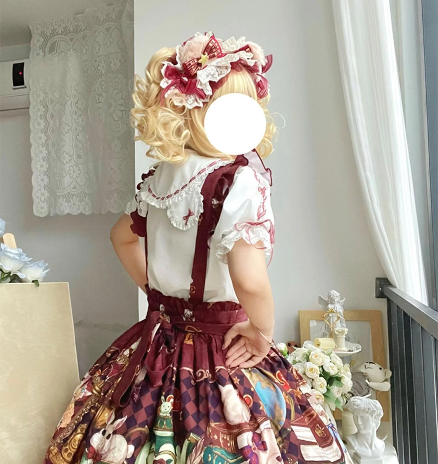 Ocelot - Crown Bear - Kawaii Lolita SK Daily Chiffon Skirt - Image 26