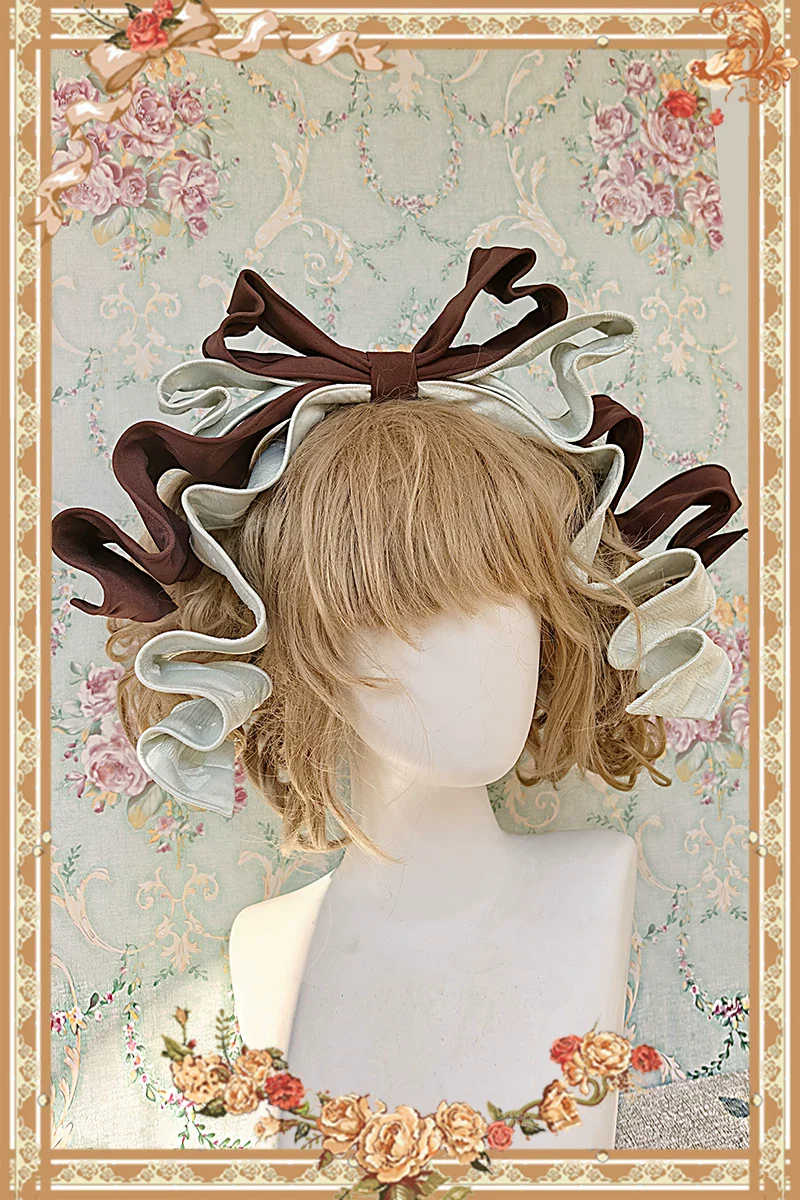 Chandelier - Old School Lolita OP Dress, Polka Dot, Chandelier Print - Image 21