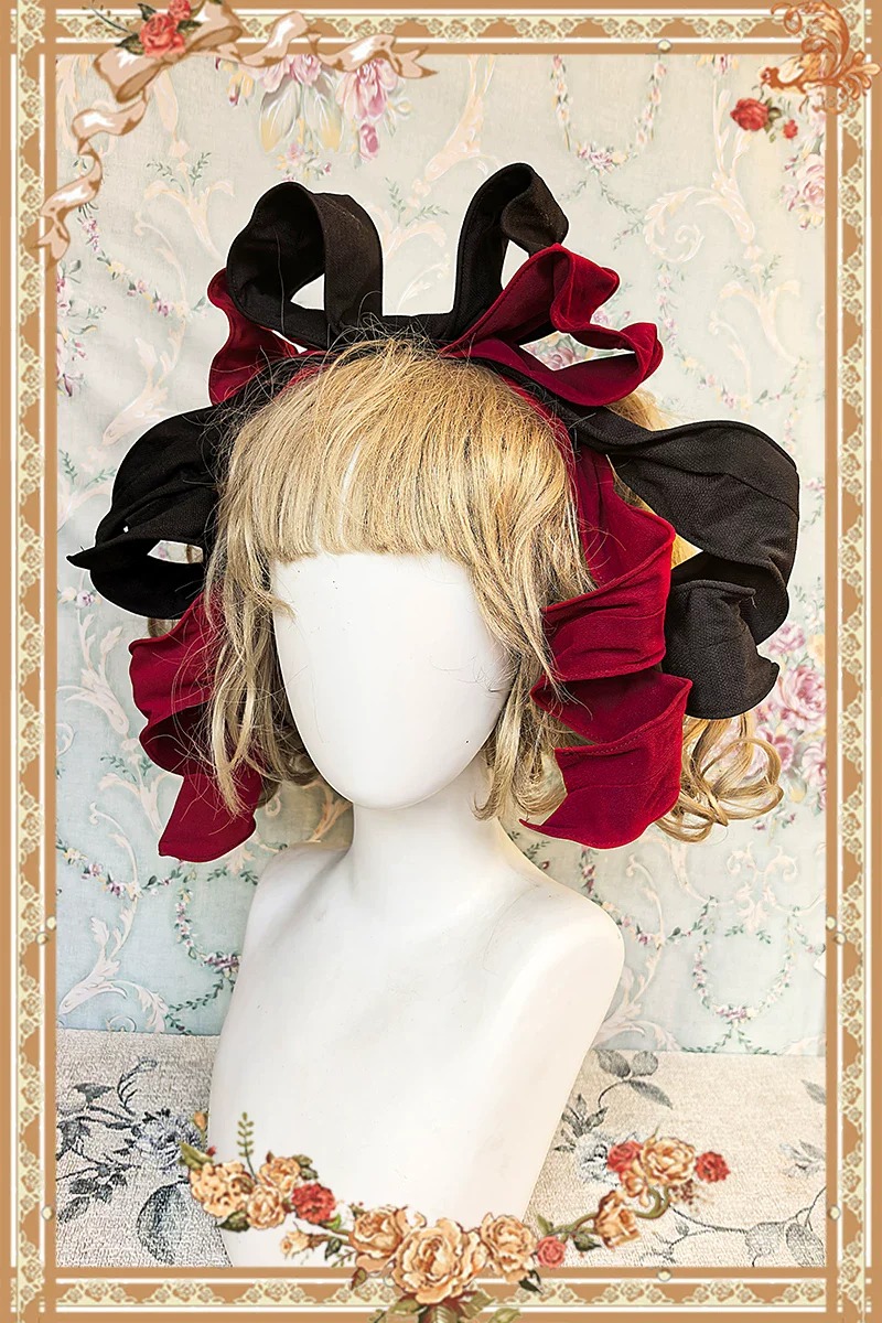 Chandelier - Old School Lolita OP Dress, Polka Dot, Chandelier Print - Image 23