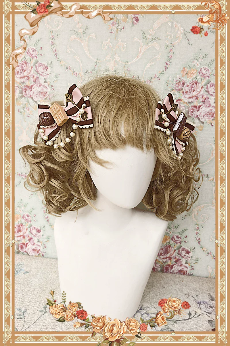 Chandelier - Old School Lolita OP Dress, Polka Dot, Chandelier Print - Image 31
