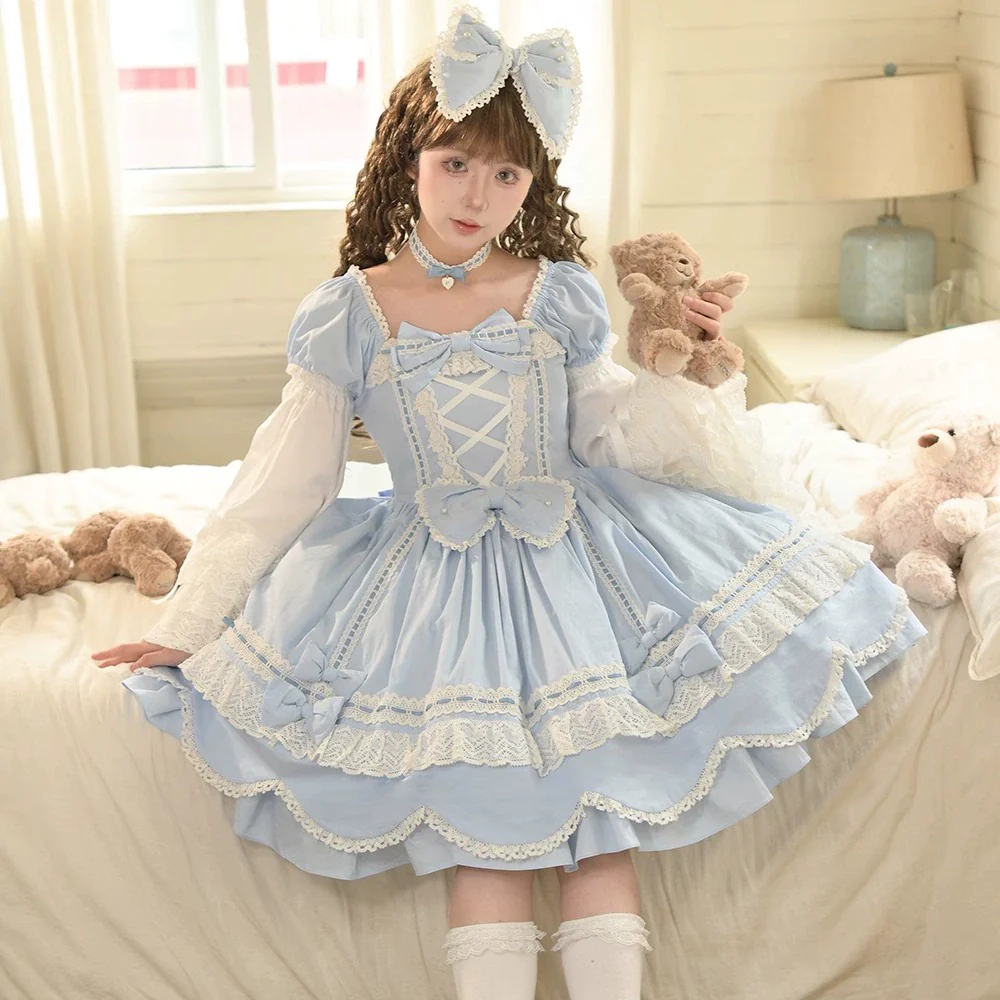 Vintage Petal Rabbit - Old School Lolita Headdress Suit With Bunny Ear - Image 5