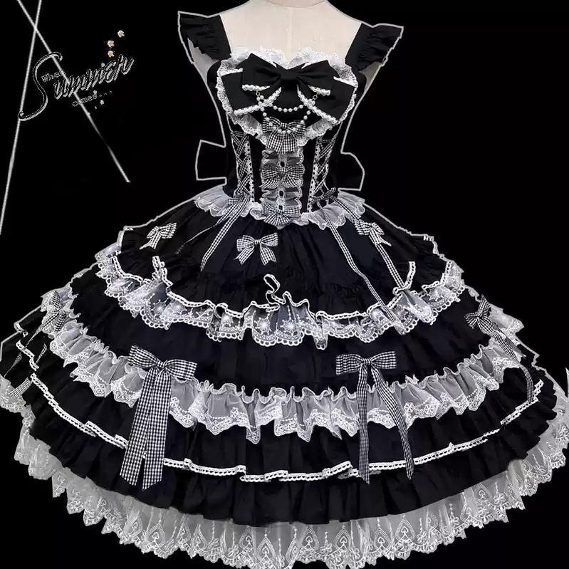 Love Notebook - Old School Lolita JSK Vintage Doll Tiered Dress - Image 18