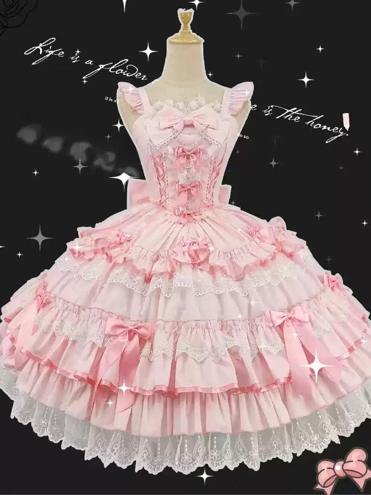 Love Notebook - Old School Lolita JSK Vintage Doll Tiered Dress - Image 8