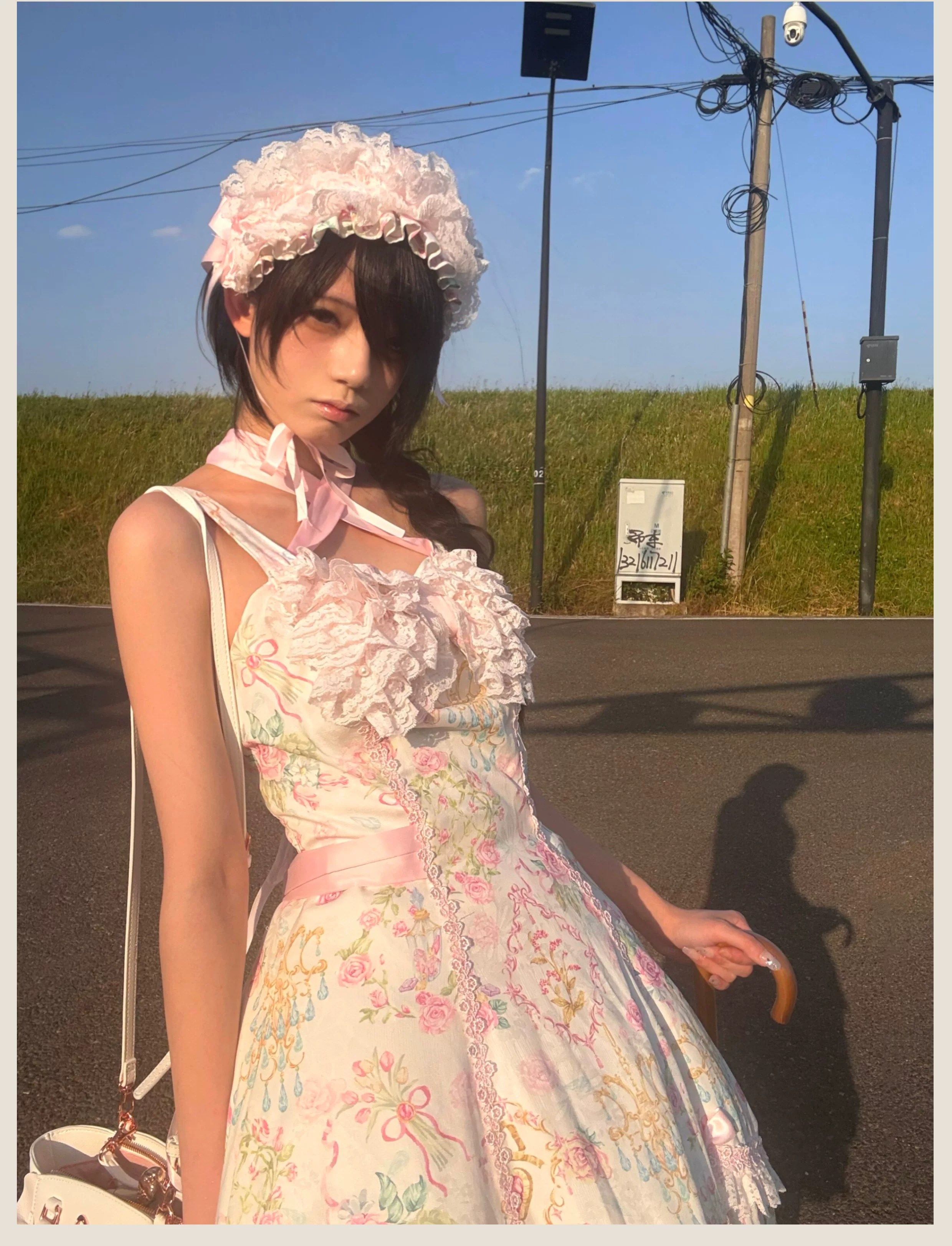 Spring 2025 - Floral Old School Lolita JSK Dress, Lace Trims - Image 24