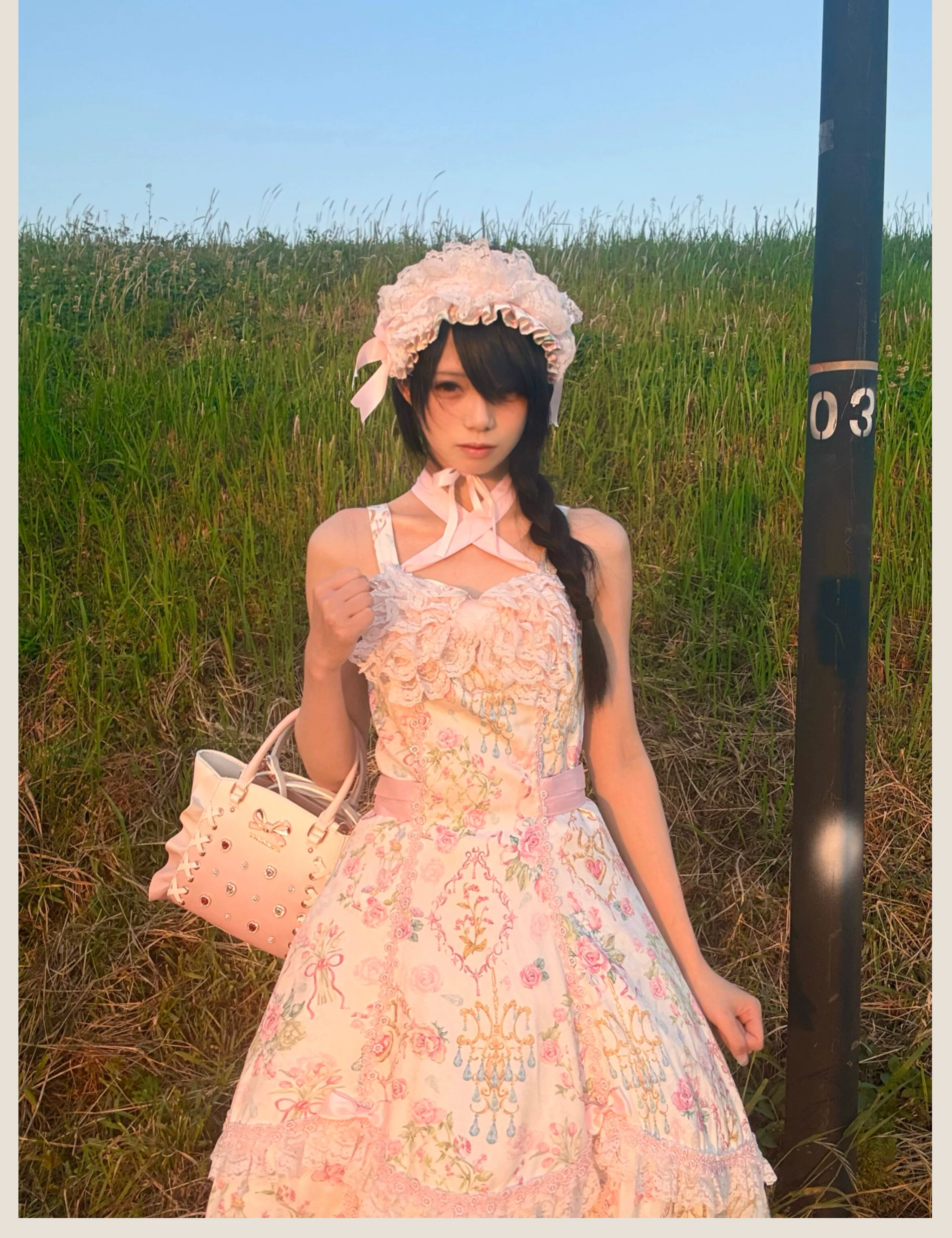 Spring 2025 - Floral Old School Lolita JSK Dress, Lace Trims - Image 25