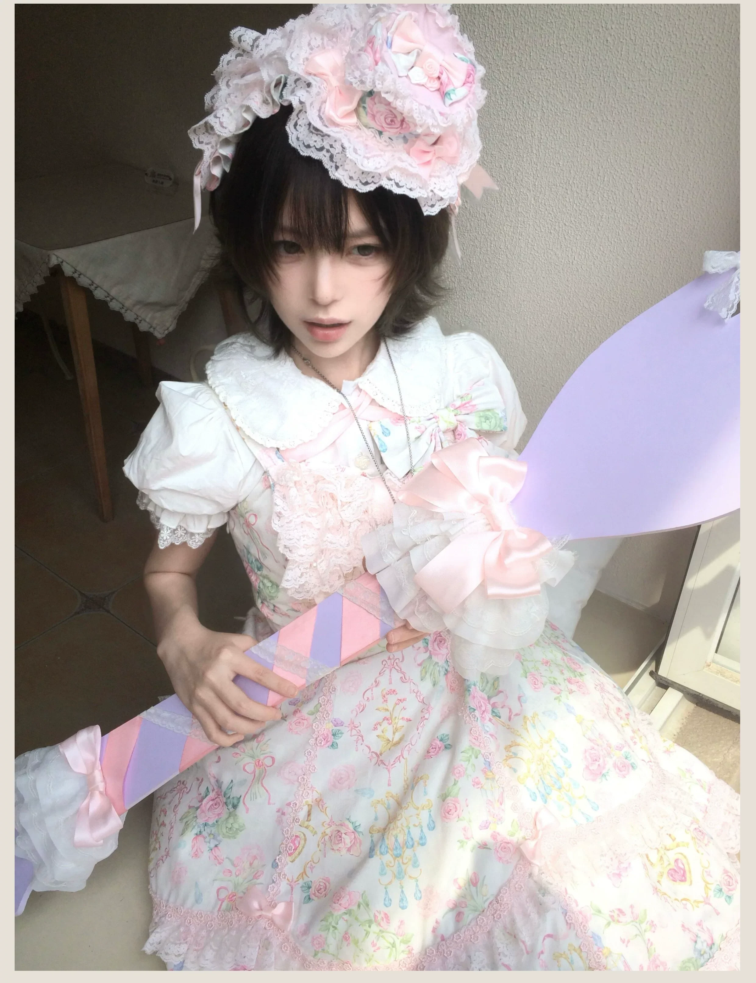 Spring 2025 - Floral Old School Lolita JSK Dress, Lace Trims - Image 33