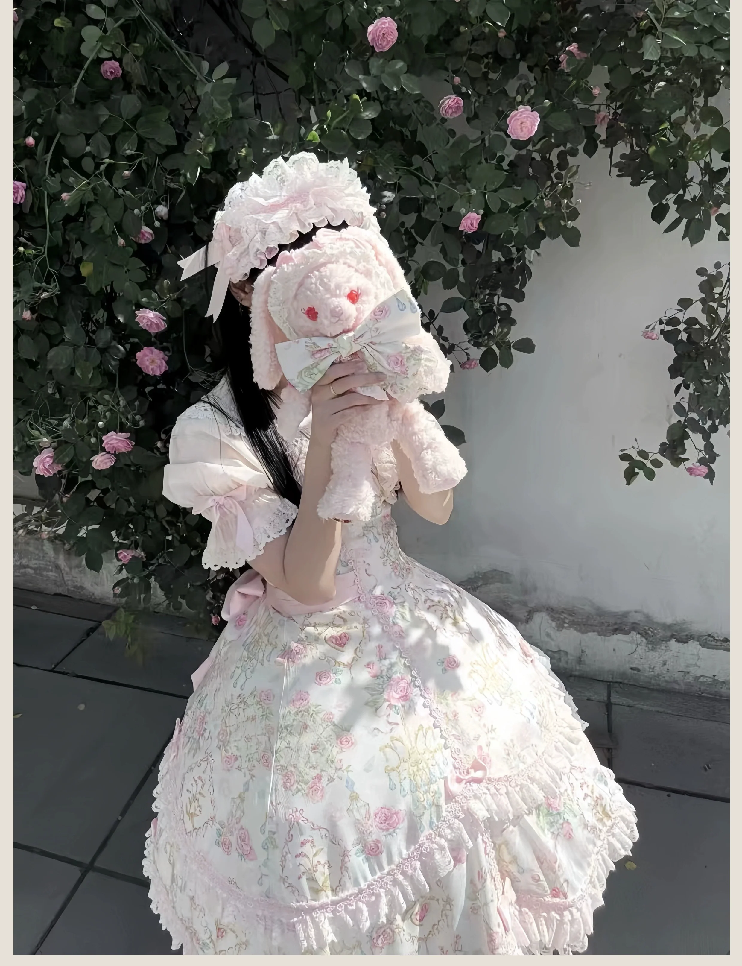 Spring 2025 - Floral Old School Lolita JSK Dress, Lace Trims - Image 39