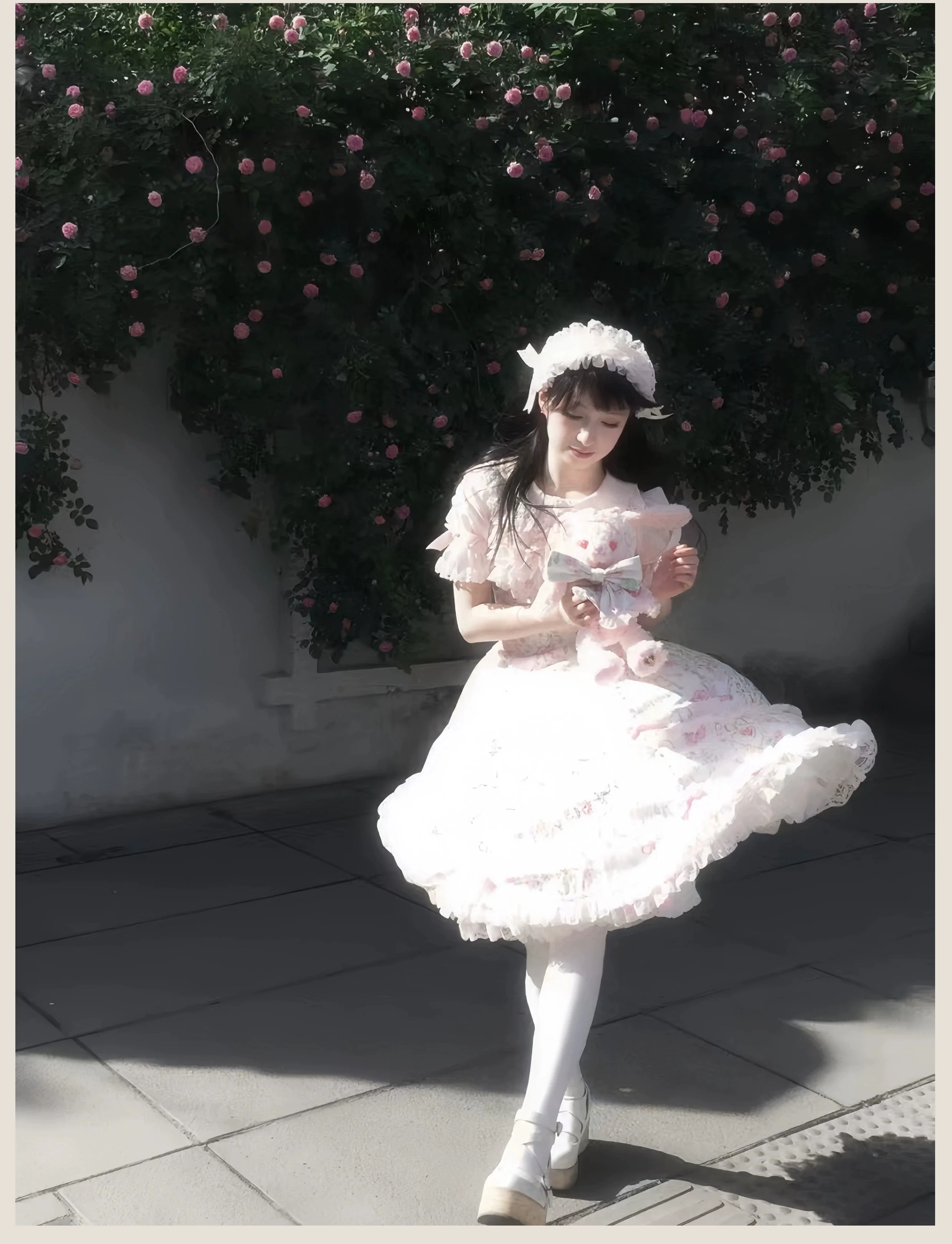 Spring 2025 - Floral Old School Lolita JSK Dress, Lace Trims - Image 40