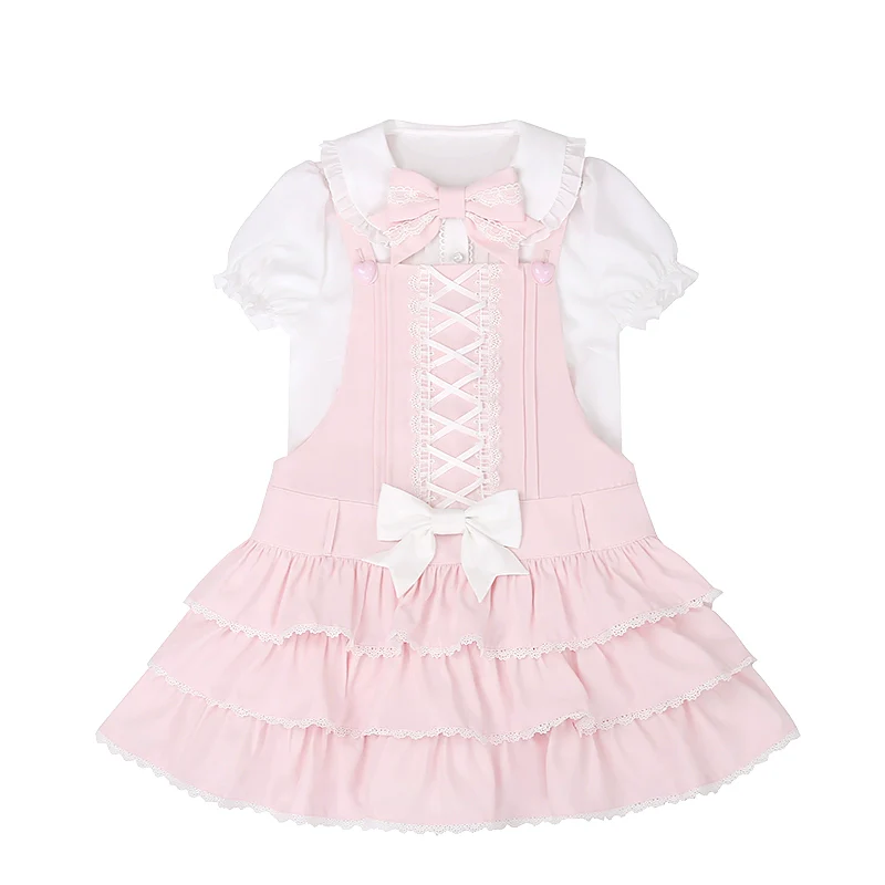 To Alice - Old School Lolita Salopette Suit Tiered Dress - Image 20