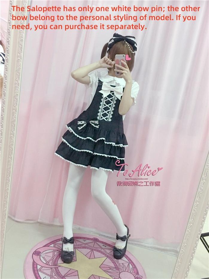 To Alice - Old School Lolita Salopette Suit Tiered Dress - Image 6