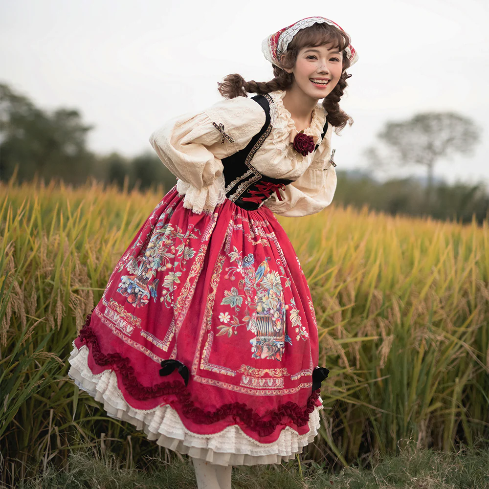 Rich Hymn - Lolita Bavarian Long Velvet JSK - Image 17