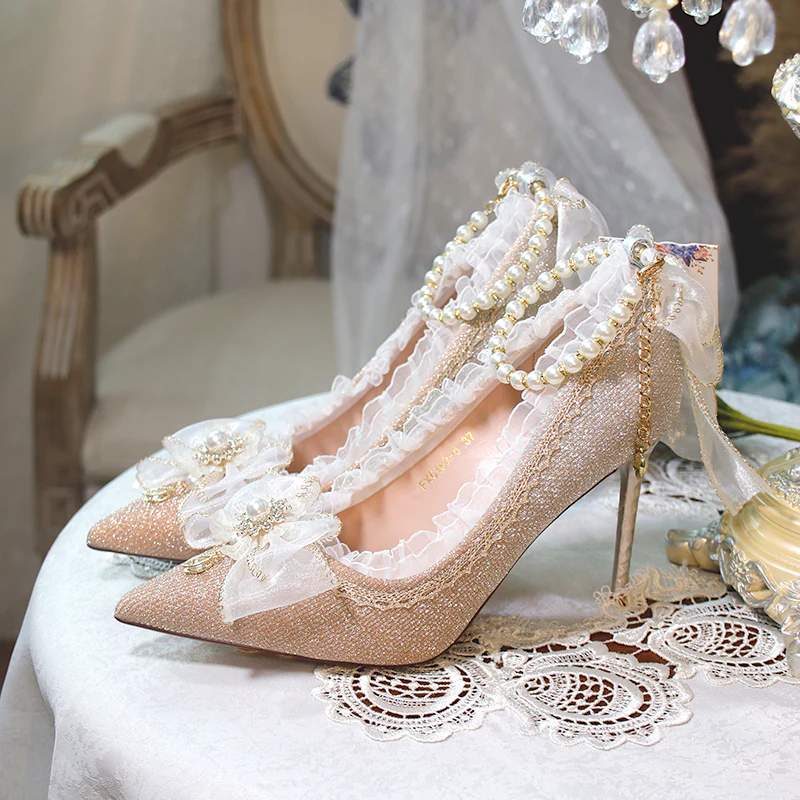 One Night - Wedding Lolita High Heels Shoes - Image 3