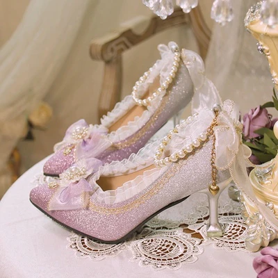 One Night - Wedding Lolita High Heels Shoes - Image 4