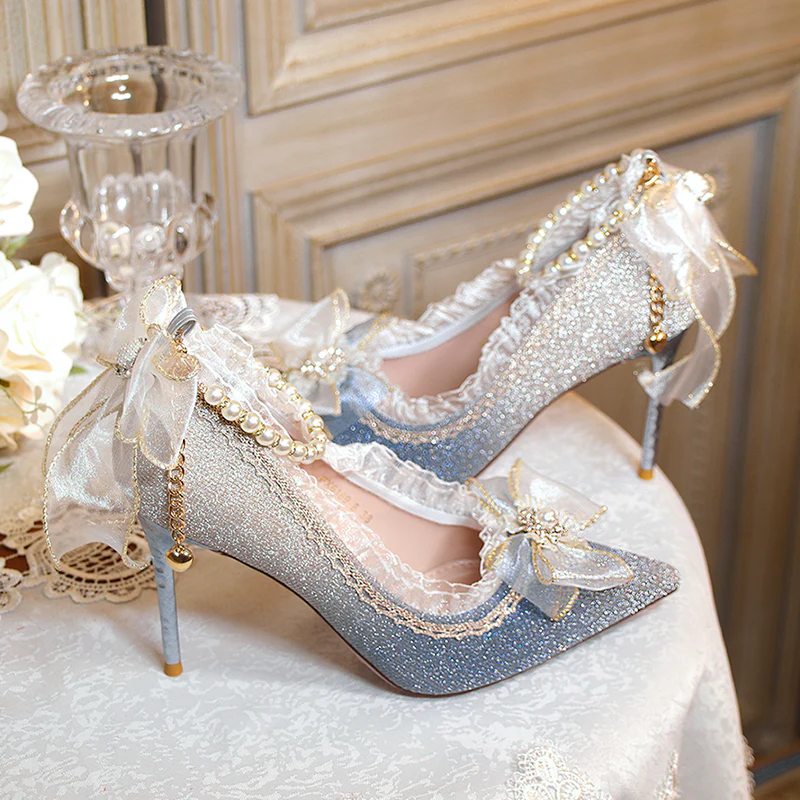 One Night - Wedding Lolita High Heels Shoes - Image 5